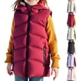 thumbnail image 4 of ZACPNCV Puffer Vest Girls Sleeveless Zip Up Outerwear Stand Collar Quilted Vest Warm Winter Jackets Coats with Pocket White 5-6 Years, 4 of 4