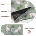 thumbnail image 6 of Large Area Rugs for Living Room Bedroom, Cute Rabbits 6'x9' Rug Washable Carpet Runner Indoor Outdoor, Green Farmhouse Leaves Plants Cartoon Bunny Non Slip Floor Mats Rug for Kitchen, Playroom, 6 of 8