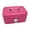 Pink, variant on Money Safe Lockable Cash Box with Key,Portable Piggy Box Made of Metal ,House, Apartment, Office Key Storage