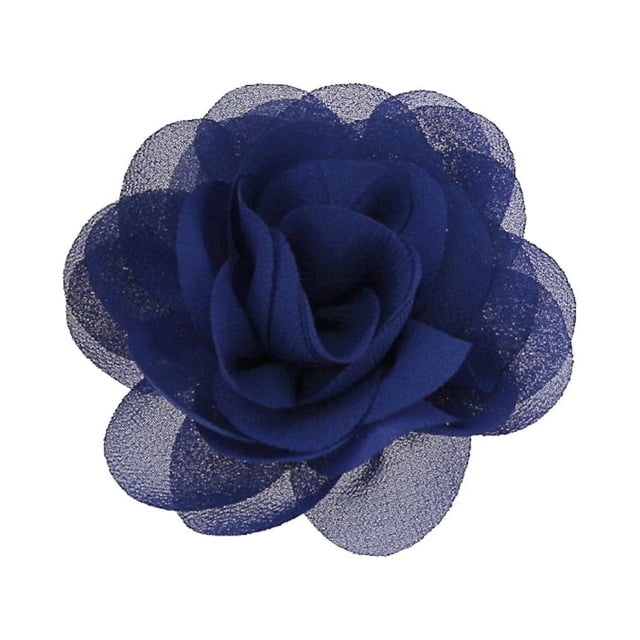 Inteprter Abalorios para perros, flor, perla, gasa, pajarita para gatos, banda elástica, suministros llamativos para mascotas, accesorios de Decoración azul real