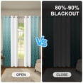 thumbnail image 2 of Ombre Teal Damask Blackout Curtains For Bedroom,Room Darking Thermal Insulated Window Drapes,Grommet Top,84 inch Length,2 Panels, 2 of 8