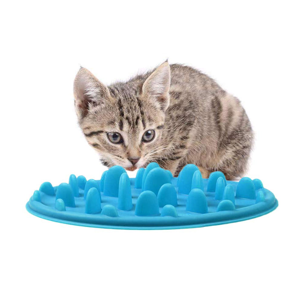 Vofo Slow Pet Feeder Anti-Choke Pet Bowl for Feeding Dogs & Cats Pink 25 x 18cm 