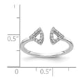 thumbnail image 2 of Solid 14k White Gold Diamond Ring Band Size 8 (.132 cttw.), 2 of 3
