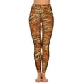 thumbnail image 4 of Tiger Gold And Brown Leggings High Waist Yoga Pants Vintage Quick-Dry Yoga Legging Female Printed Workout Gym Sport Pants, 4 of 6