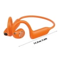 thumbnail image 3 of Open-Ear Bluetooth Headphones with 8MP Camera 1080P Recording Translation Sports Wireless Earbuds for Fitness Travel(Orange), 3 of 6
