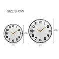 thumbnail image 5 of Yayeee Wall Clock for Living Room 11.9 inch Battery Operated Round with Holder, Black Cute Cat, 5 of 7