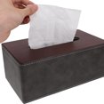 thumbnail image 4 of LABSERRON Facial Tissue Holder Rectangle PU for Hotel and Restaurant 1Set, 4 of 7