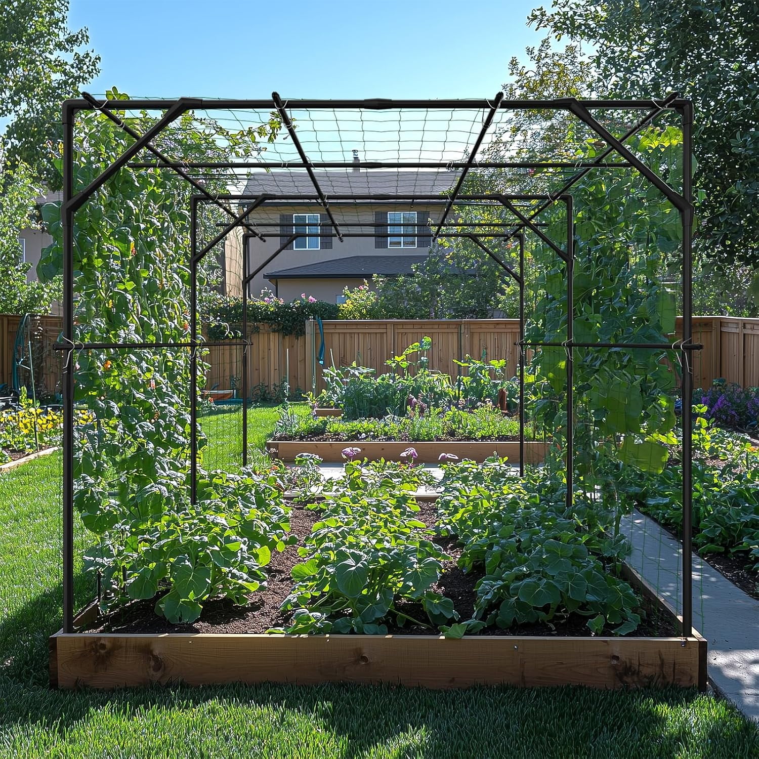 Lilypelle Large Outdoor Garden Arch Trellis for Climbing