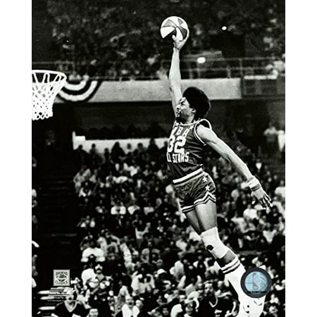 Julius Erving (Dr. J) New York Nets 1976 Slam Dunk Contest Action Photo (Size: 8