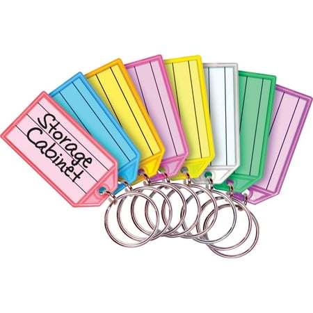 MMF, MMF201400747, Multi-colored Key Tag Replacements, 4 / Pack, Assorted