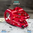 thumbnail image 2 of ABCISI MTB Stem, 31.8 Stem Mountain Bike Stem, Aluminum Alloy Mountain Bike Handlebar for 1-1/8 Steer Tube 31.8mm Handlebar, Handlebar Stem for Most Mountain Bike Road Bike MTB BMX, Black, 2 of 9