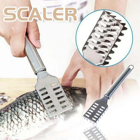 

Loopsun Cleaning Supplies Household Scale Removal Brush Rake-shaped Manual Stainless Steel Scale Scraper