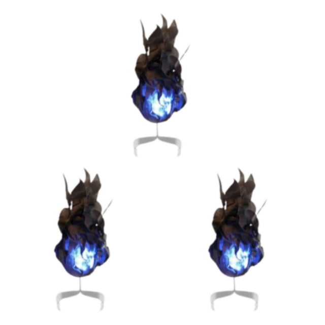 Decodeary Halloween Prop Stunning Effects With Bright LED Lights Party Decor Party black 3Set