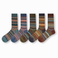 thumbnail image 4 of Calcetines de marca de moda de estilo étnico para otoño e invierno para hombres y mujeres, calcetines de pareja de moda retro sin hueso de algodón peinado, 4 of 4