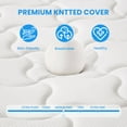 thumbnail image 6 of Queen Mattress, 12 Inch Queen Memory Foam Hybrid Mattress in a Box for Refresh Sleep & Pressure Relief, CertiPUR-US Certified Medium Firm Queen Size Mattresses, 6 of 8