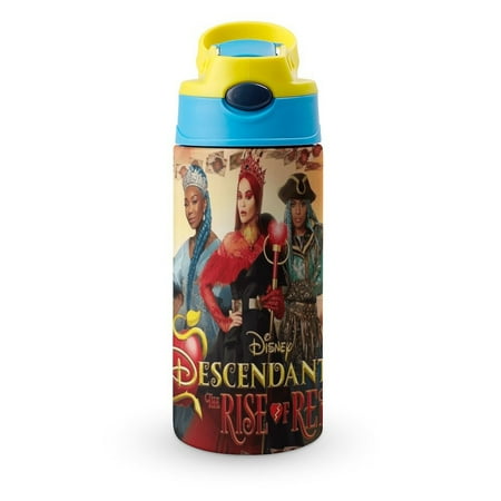 

Descendants Kids Insulated Water Bottle - Stainless Steel Travel Bottle with Straw Double Wall Vacuum Insulated Water Bottles for Boys Girls