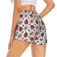 thumbnail image 4 of Picia Insects Pattern Women's 2 in 1 Athletic Running Shorts High Waisted Workout Casual Gym Sweat Shorts with Comfy Liner Zipper Pockets-Large, 4 of 9