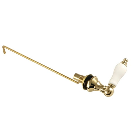 Kingston Brass KTPLS2 Victorian Toilet Tank Lever, Porcelain Handle, Polished Brass