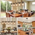 thumbnail image 6 of Nordic Hygge 53’’ Farmhouse Kitchen Island Lighting, Rustic Wood, 6 of 7