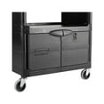 thumbnail image 6 of Rubbermaid Commercial Utility Cart With Locking Doors, Two-Shelf, 33.63w x 18.63d x 37.75h, Black -RCP345700BLA, 6 of 8
