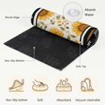 thumbnail image 6 of Area Rugs 3'x5', Sunflowers Carpet Runner Indoor Outdoor Rugs Home Decor Aesthetic, Farmhouse Botanical Floral Leaves Black Stripes Non Slip Mats Washable Accent Rug for Living Room Bedroom, 6 of 8
