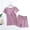 Purple, variant on Fengqque Comfortable Fit Postpartum Maternity Maternity Nursing Set V-neck Short Sleeved Postpartum Clothing For Pregnant Breastfeeding Dress Home Clothing Short Sleeved V-neck Dress