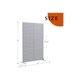thumbnail image 5 of 72-pulgada high x 47-pulgada de anchura metal privacy screen - freestanding decorative fence para patio, lawn, garden, deck, balcony, outdoor divider con stand, 5 of 7