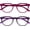2-pack Pink / Purple, variant on BLU Blue Light Blocking Glasses for Women Men, Cool Round Frame with UV and  Protection, Anti-Glare  and Gaming Eyewear, Purple (Pack of 1)