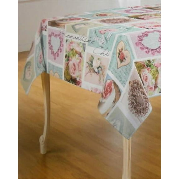 Love 100% Polyester, Stain Resistant Tablecloth 118 x 59 inch
