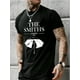 thumbnail image 1 of THE SMITHS Letters Print Men's Fashion Comfy Breathable 100% Cotton T-Shirt, New Casual Round Neck Short Sleeve Tee For Spring Summer Holiday Leisure Vacation Men's Clothing As Gift, 1 of 5
