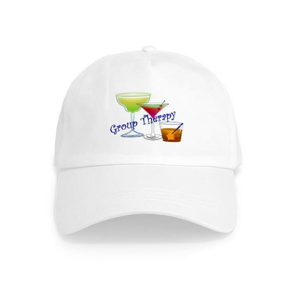 CafePress - Group Therapy 2 Cap - Adjustable 100% Brushed Unisex Casual Cotton Baseball Cap, Beige, 1