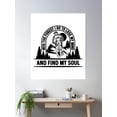 thumbnail image 2 of Into The Forest I Go Bike Racing Mountain Biker Poster Wall Art, Modern Wall Decor, 8x12 UNFRAMED, 2 of 3