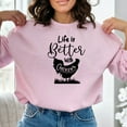 thumbnail image 3 of Life is Better With Chickens, Farm Sweatshirt, Chicken Pullover, Chicken Lover Sweatshirt, Farm Animal Sweatshirt, Chicken Sweatshirt, 3 of 10