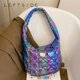 thumbnail image 2 of LEFTSIDE-Bolso informal acolchado para mujer, bolsa de hombro Hobo brillante, de nailon, de diseño coreano, suave y hinchado, 2023 xuanjing unisex, 2 of 2