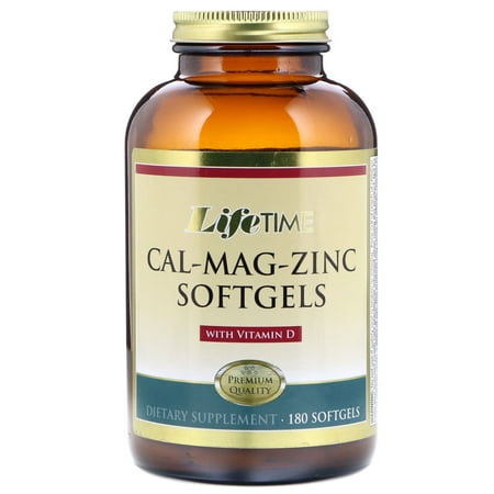 LifeTime Vitamins  Cal-Mag-Zinc with Vitamin D  180