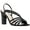 Black Baby Glitter, variant on Nina Womens Shaya 2 Strappy Rhinestone Block Heels