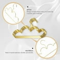 thumbnail image 3 of 10Pcs Hangers Non Slip Metal Toddlers Clothes Hanger Golden Kids Cloud Shape Coat Han xwm25, 3 of 6