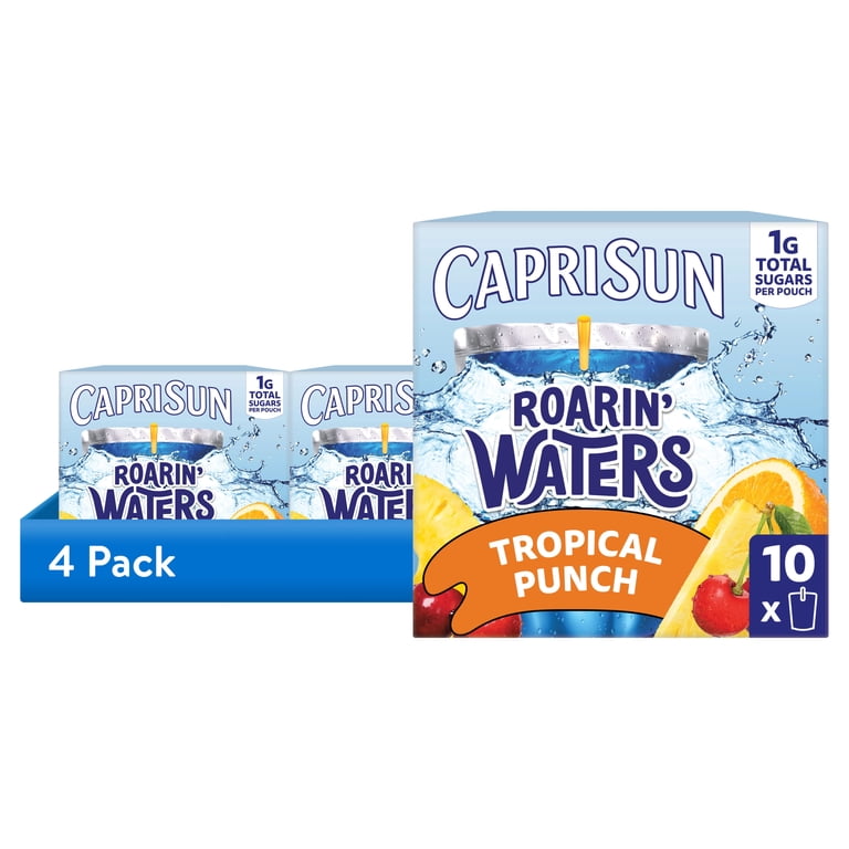 Capri Sun Roarin' Waters Tropical Punch, 10 Pouches, 6oz, 4 Pack photo 1