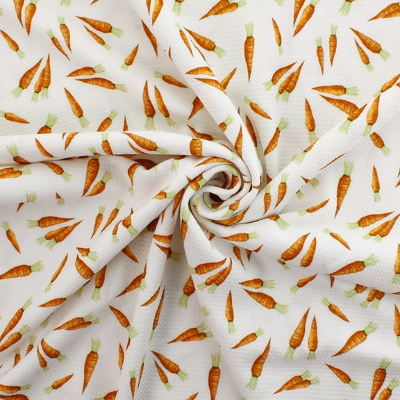 Easter Carrot Treats Bullet Fabric 6" Strip