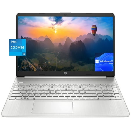 [Windows 11 Pro]HP 15 15.6" FHD Business Laptop Computer, Quad Core Intel i5-1135G7 processor, 32GB RAM, 1TB PCIe SSD, Numeric Keypad, Wi-Fi 6, Bluetooth, Type-C, Natural Silver, w/Office Accessories