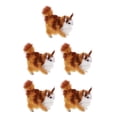 thumbnail image 3 of serony Soft Simulation Cats Plush Stuffed Animal Home Decor Kids Birthday Gift toy Model Brown 12x6x12cm 5Set, 3 of 6