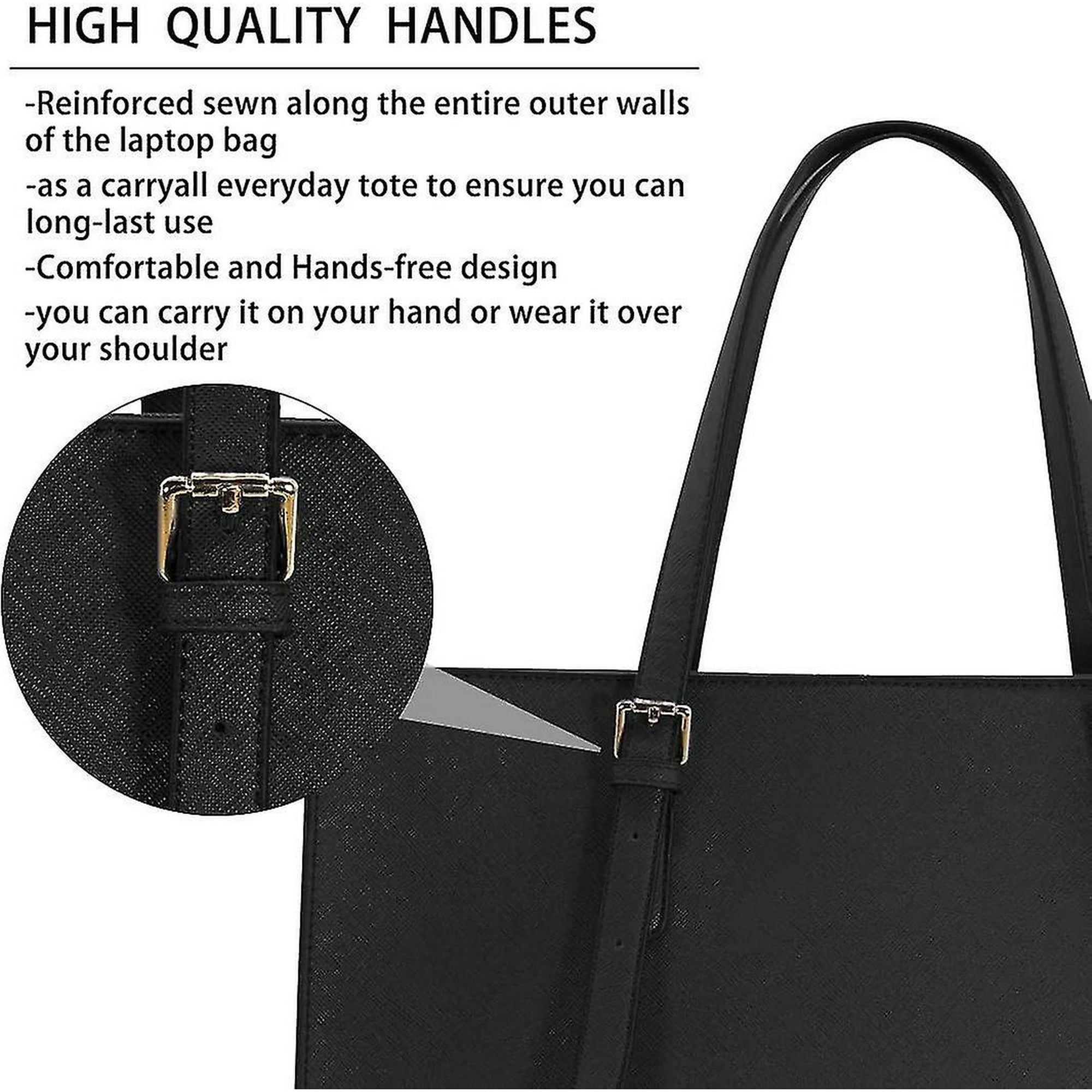 Laptop Bags For Women 15.6 Inch Large Leather Tote Bag Ladies Laptop Handbag Computer School Shoulder Bag Business W Walmart