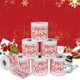 thumbnail image 3 of SUSHANG Christmas Pattern Color Toilet Paper Santa Christmas Tree Printed Tissue Christmas Kitchen，Dining & Bar Rough Linen, 3 of 7