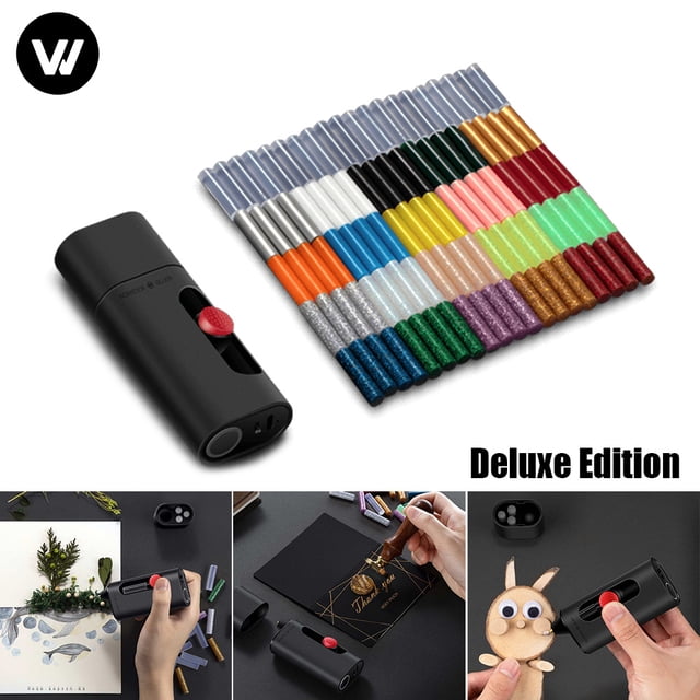 Wowstick Hot Melt Glue Mini bolígrafo Pistola caliente pequeña con batería de litio incorp Abanopi Pluma del pegamento