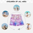 thumbnail image 6 of FORMRS Boys Swim Trunks Quick Dry Mesh Liner Boardshorts Sizes XS-XL, Pastel Pink Marble Pattern, 6 of 7