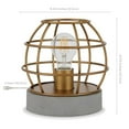 thumbnail image 3 of Evelyn&Zoe Kennet 9" Industrial Metal and Concrete Table Lamp with No Shade N/A No Shade Shade, 3 of 5