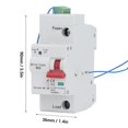 thumbnail image 3 of PinesC 1P Disjoncteur Miniature Interrupteur de Déconnexion AC Interrupteur en Temps Réel Surveillance AC230V Capacité de Rupture 6KA Protection contre les Surtensions et sous Tension Disjoncteur Intelligent (100A), 3 of 5