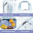 thumbnail image 3 of Neoprene Lunch Bag For Women, Insulated Womens Lunch Bag For Work, Tear & Stain Resistant Large Lunch Box For Women With Containers and Ice, Machine Washable Remi Bag, Blue Wallpaper Bows, 3 of 6