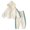 White, variant on YTDSCS Boys Girls Tracksuit 2PCS Outfits 1-7 Years Autumn Winter Solid Color Padded Zipper Sweatshirt Long Sleeve Tops Bib Jogger Pants Set for Toddler Baby Kids