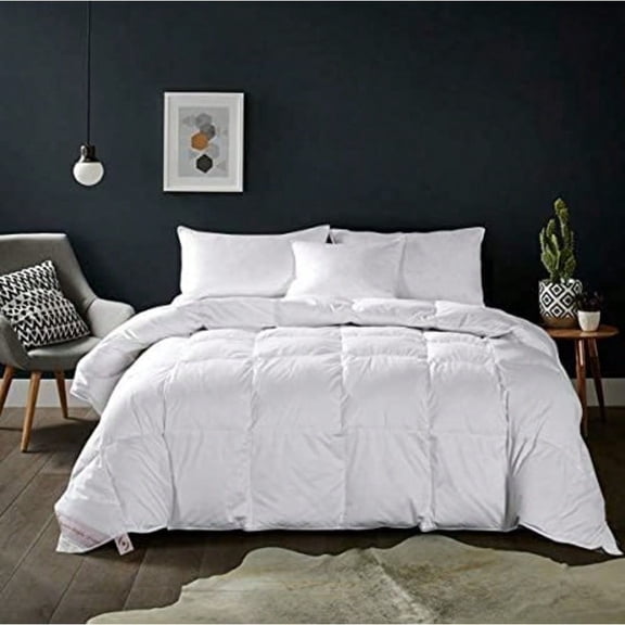 Soft Queen Size Comforter Duvet InsertDown Alternative Comforter Quilted With Corner TabsLightweight Breathable Brushed Microfiber Machine Washable White90x90